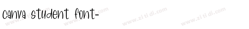 canva student font字体转换